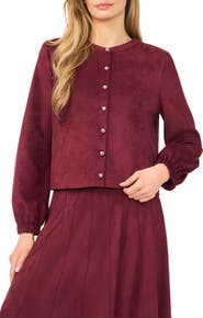 Halogen® Faux Suede Jacket