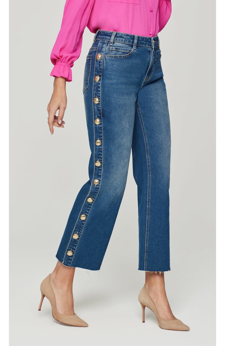 Generation Love Stephen Yarn Button Jeans, Alternate, color, Vintage Med Blue