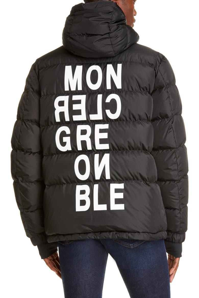Grenoble Isorno Hooded Nylon Puffer Jacket, Alternate, color, BLACK