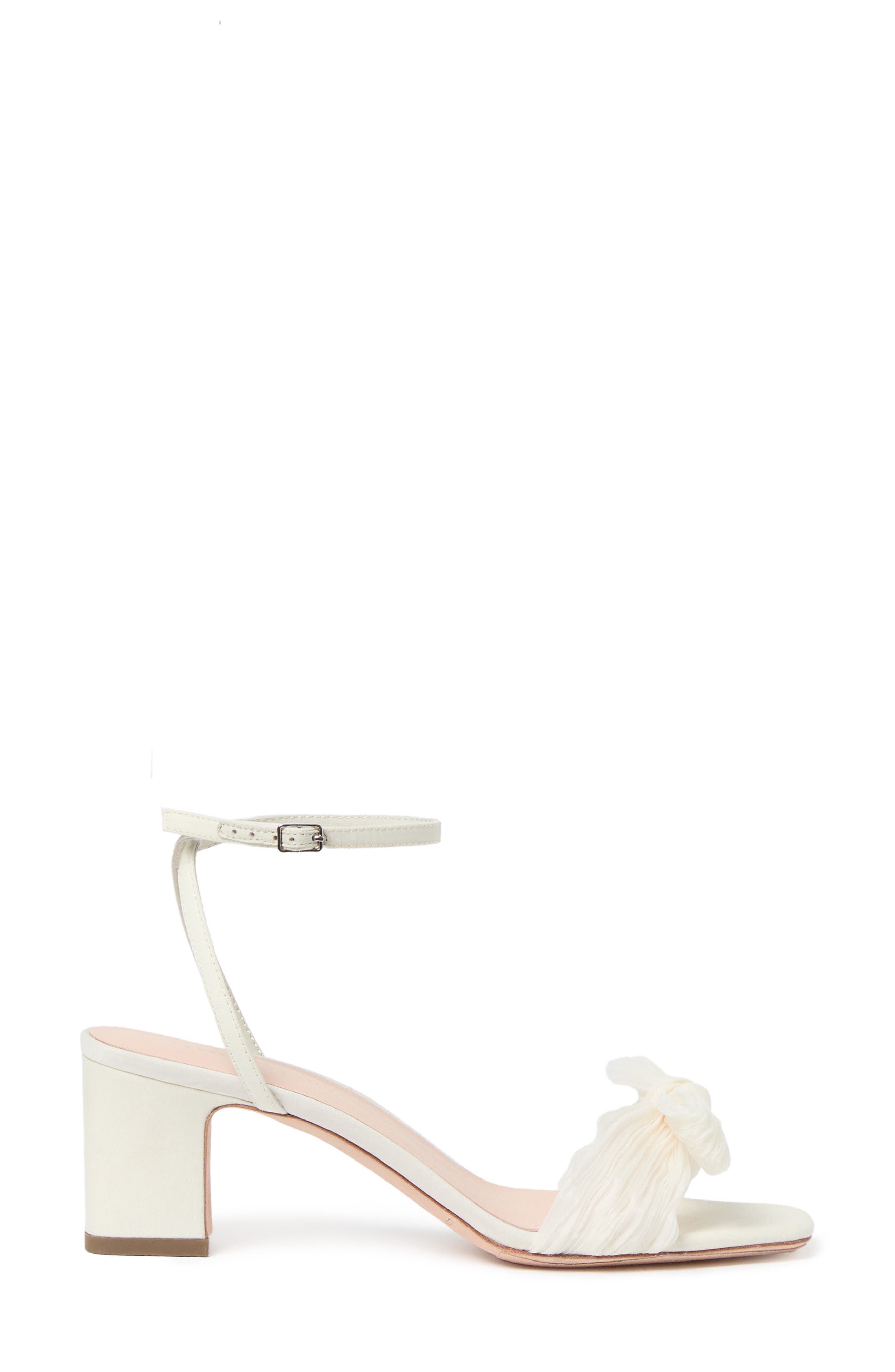 Loeffler Randall Kimora Knotted Bow Sandal, Alternate, color, Pearl