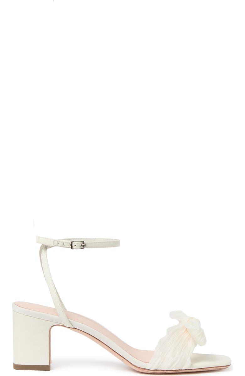 Loeffler Randall Kimora Knotted Bow Sandal, Alternate, color, Pearl
