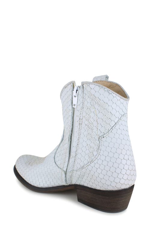 Zigi Artisan Mireya Lizard Embossed Western Boot In Light Blue