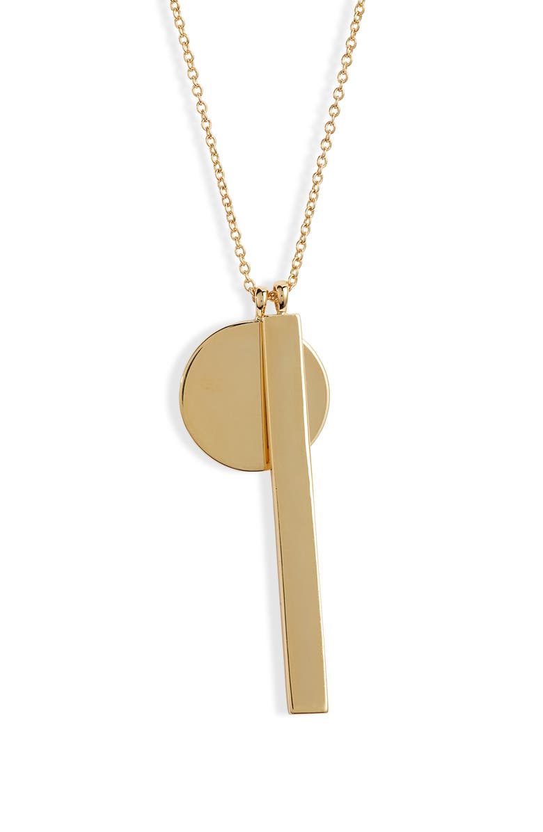 gorjana Montecito Bar Pendant Necklace, Main, color,