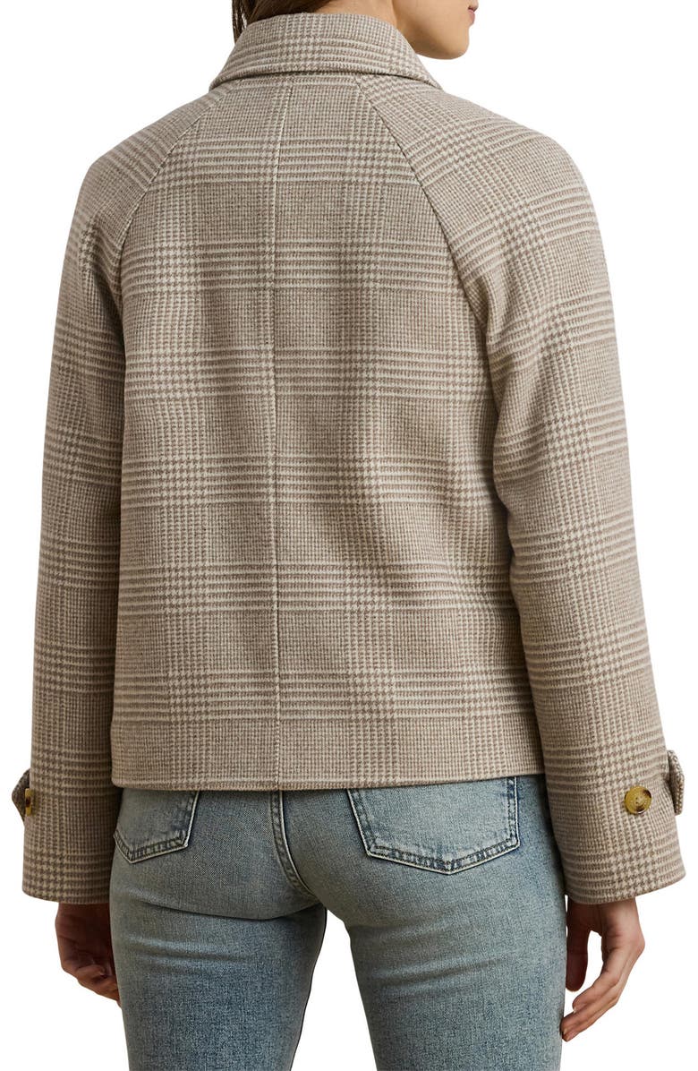 Lauren Ralph Lauren Double Breasted Wool Blend Crop Coat, Alternate, color,