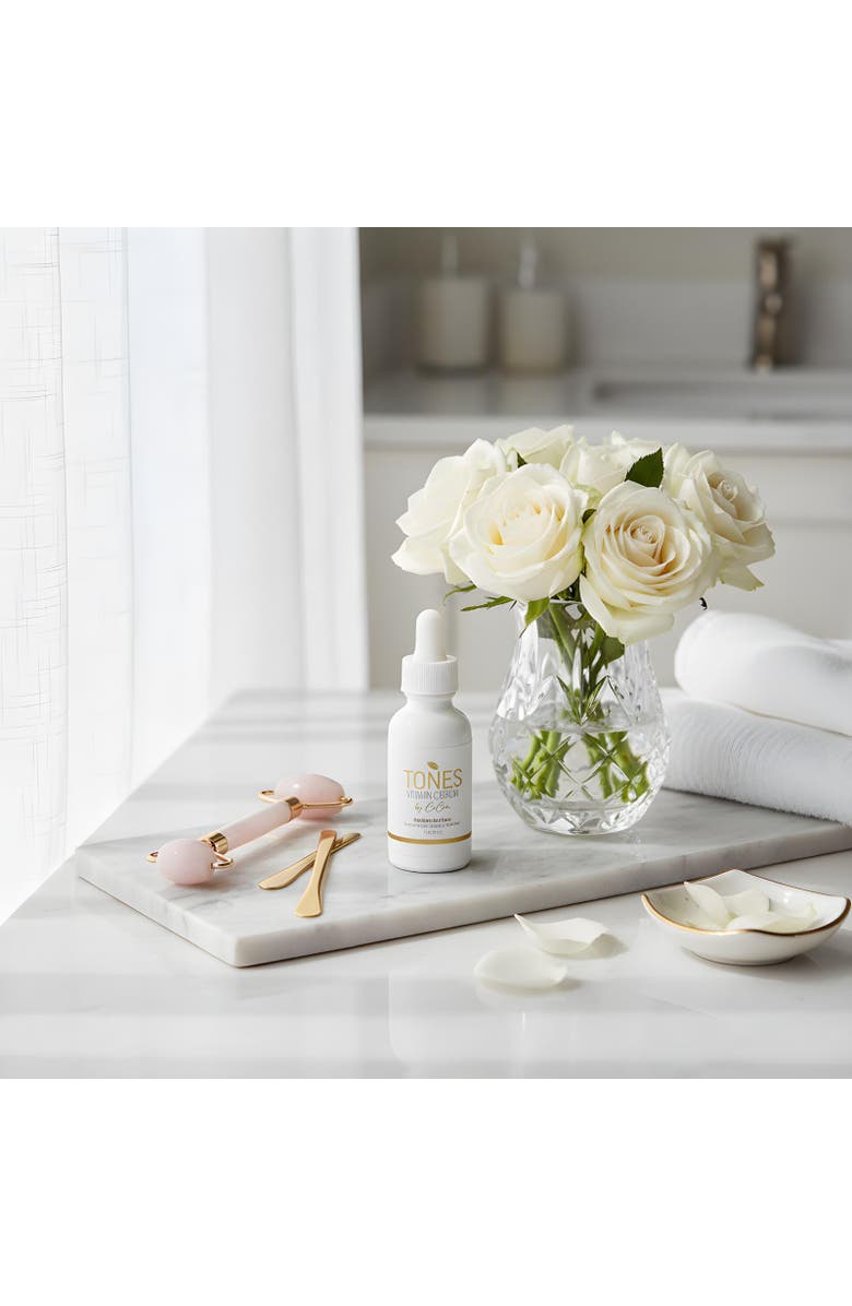 TONES by Cocoa Vitamin C Serum with Probiotics - Anti-Acne & Dark Spot Corrector 29.5ml, Alternate, color, With Golden Words