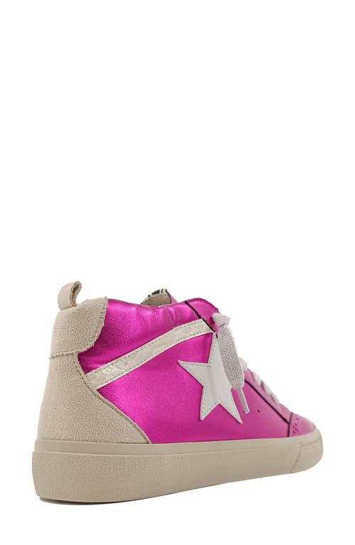 Shushop Paulina Low Top Sneaker In Bright Pink