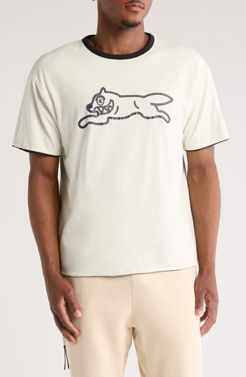 Dog Logo Cotton Graphic T-Shirt