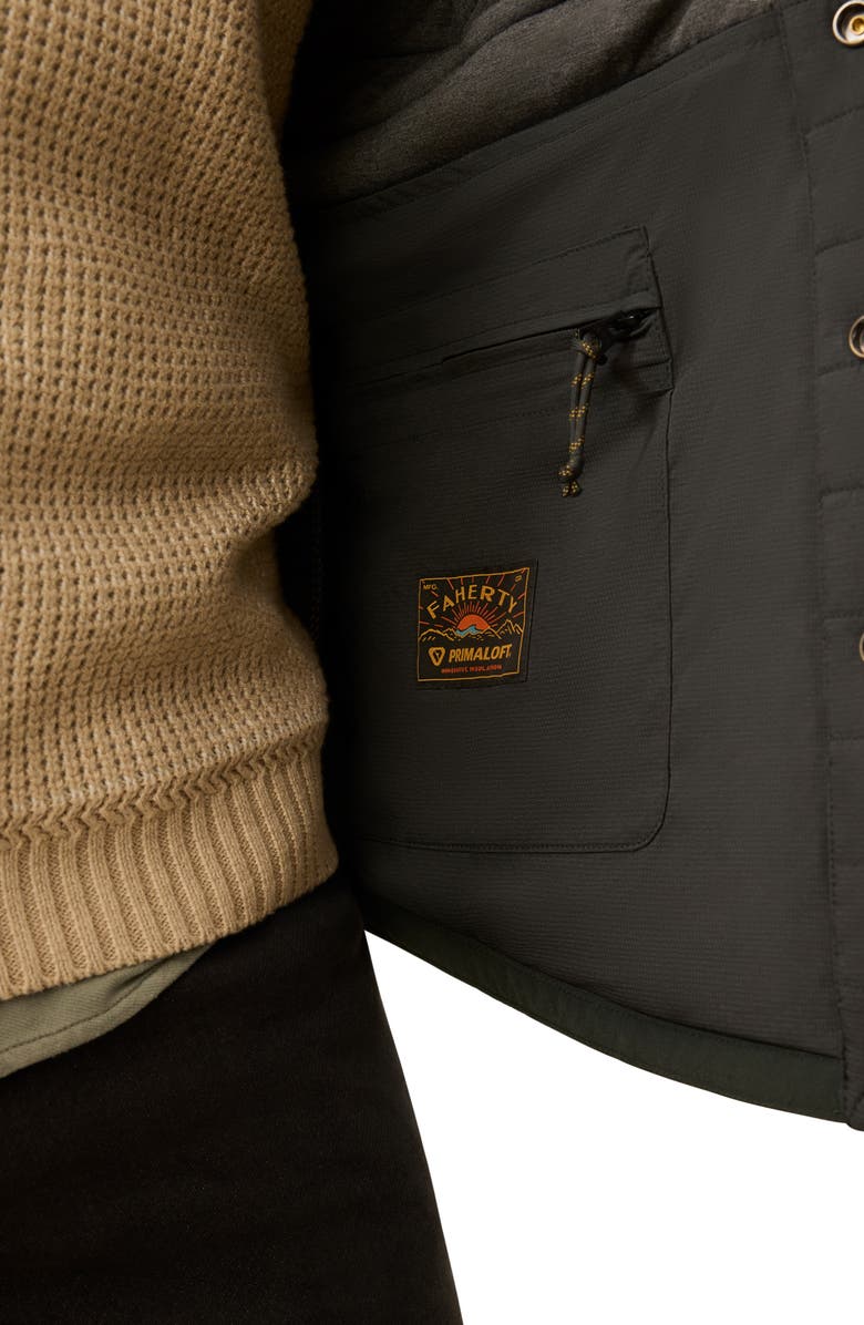 Faherty Horizon Series Insulated CPO Jacket, Alternate, color, Charcoal