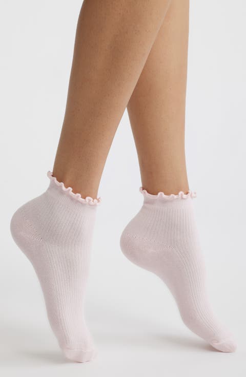 Billie Ruffle Mid Crew Socks