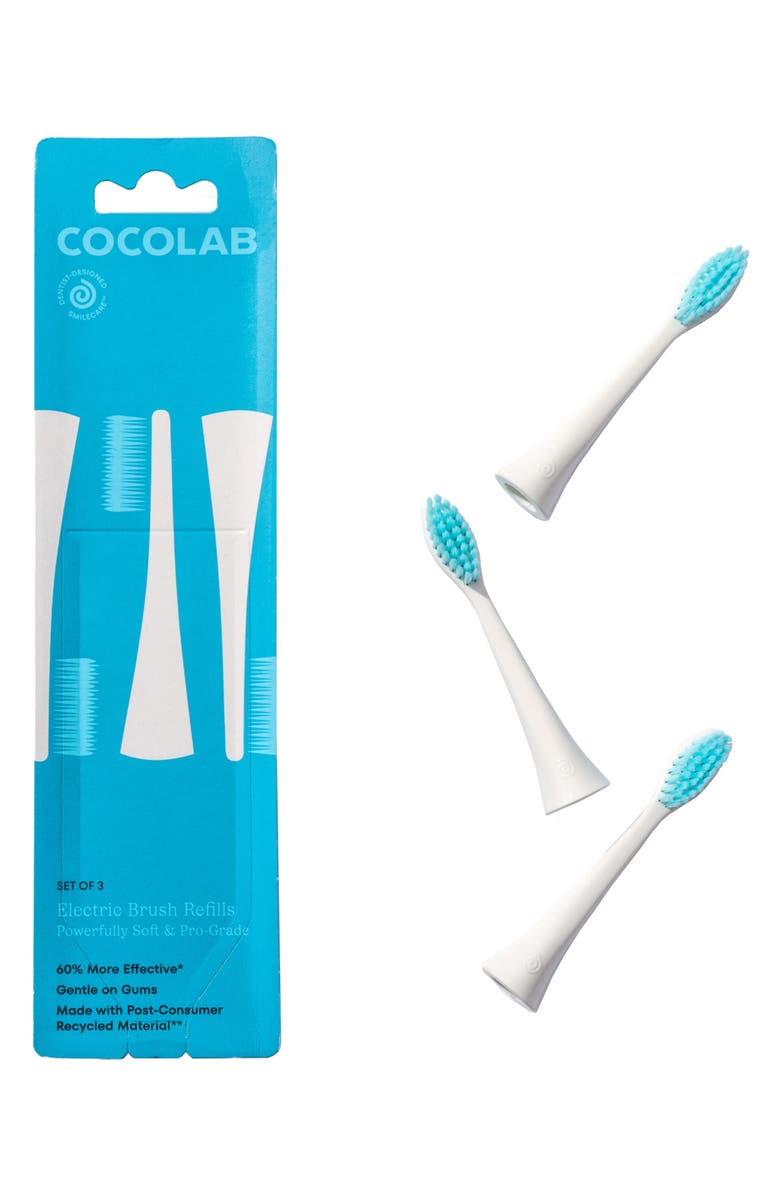 COCOLAB 3-Pack Electric Brush Refills, Main, color,
