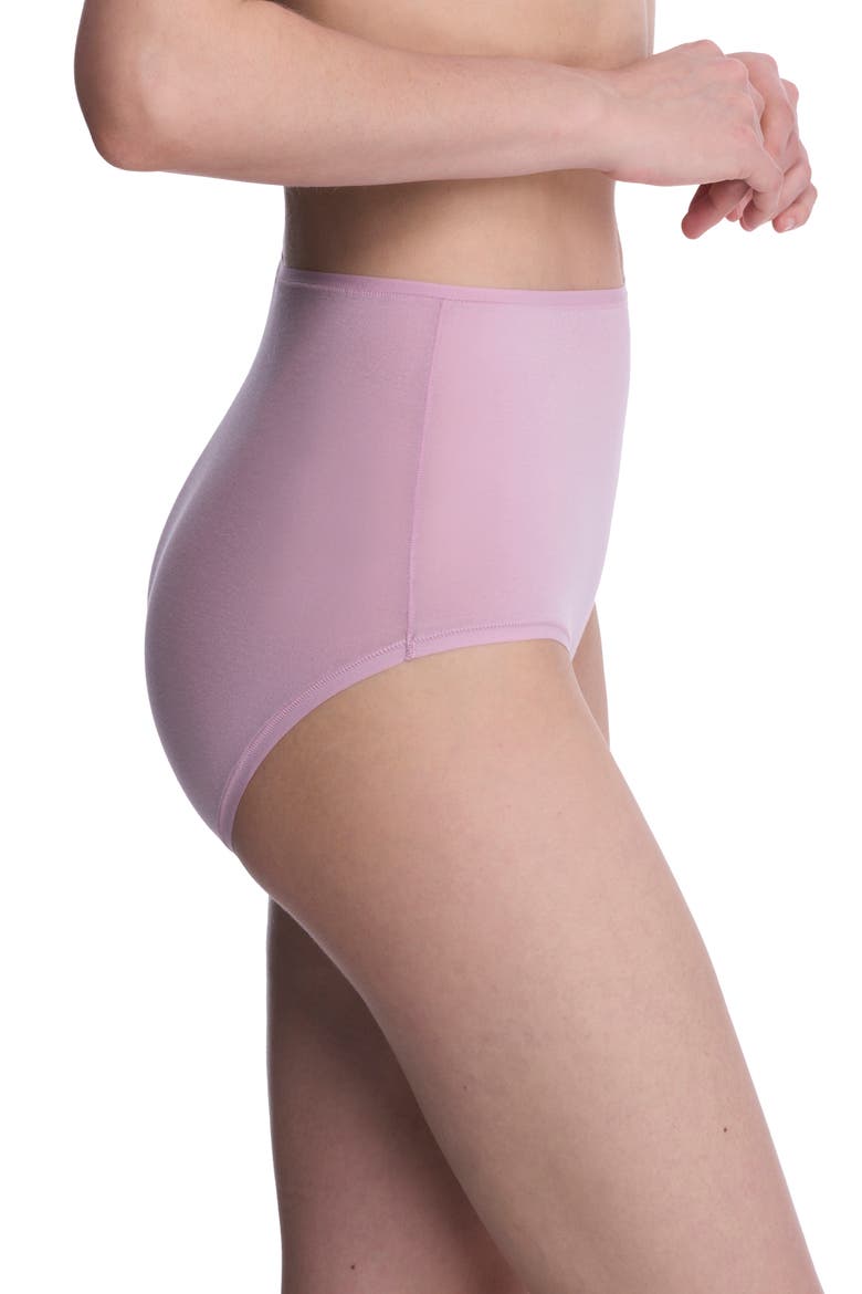 Bliss Bare Cotton High Waist Briefs, Alternate, color, ROSE MIST