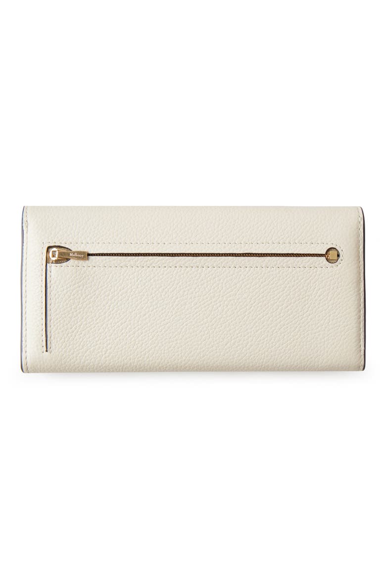 Leather Continental Wallet, Alternate, color, CHALK
