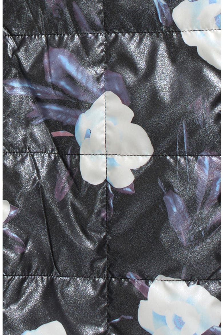 Kids' Shasta Reversible Jacket, Alternate, color, TNF BLACK WINTER FLOWERS/ FOIL