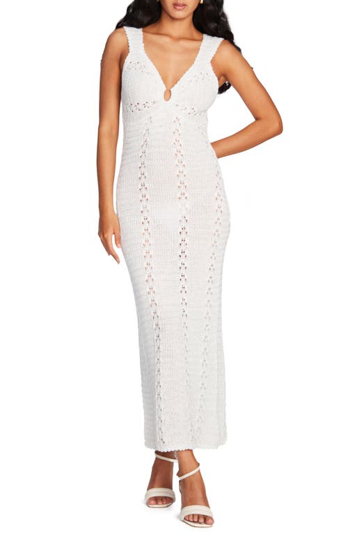 Capittana Daphne Open Stitch Maxi Dress in White  product