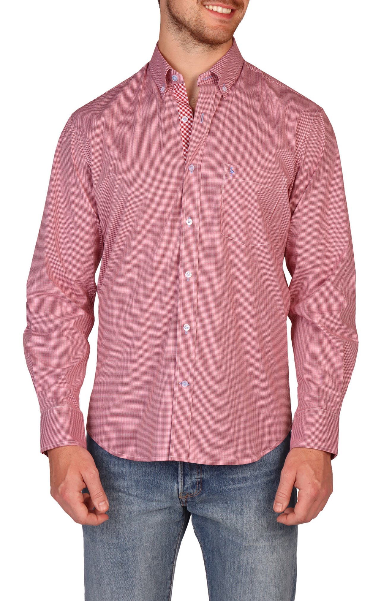 TailorByrd Classic Fit Stretch Cotton Button-Down Shirt