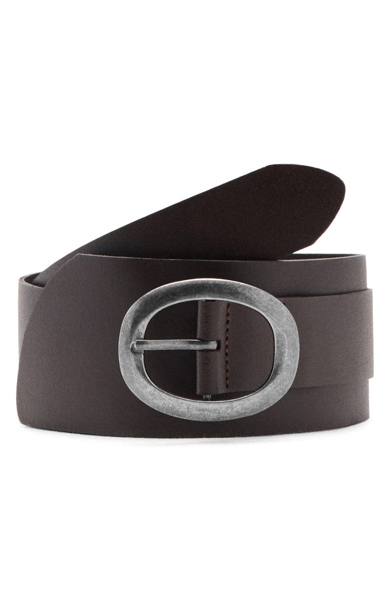MANGO Obi Leather Belt, Main, color, 