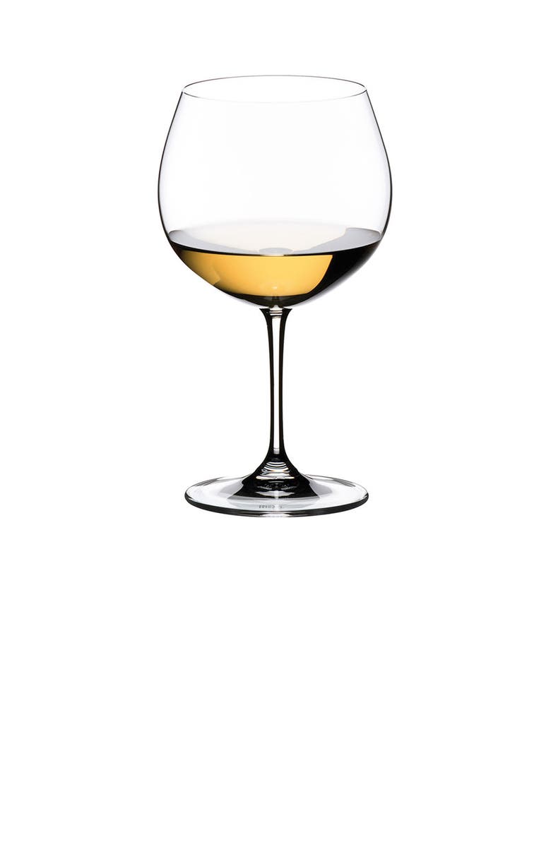 Riedel Vinum Oaked Chardonnay Wine Glass, Set of 2, Main, color, Clear