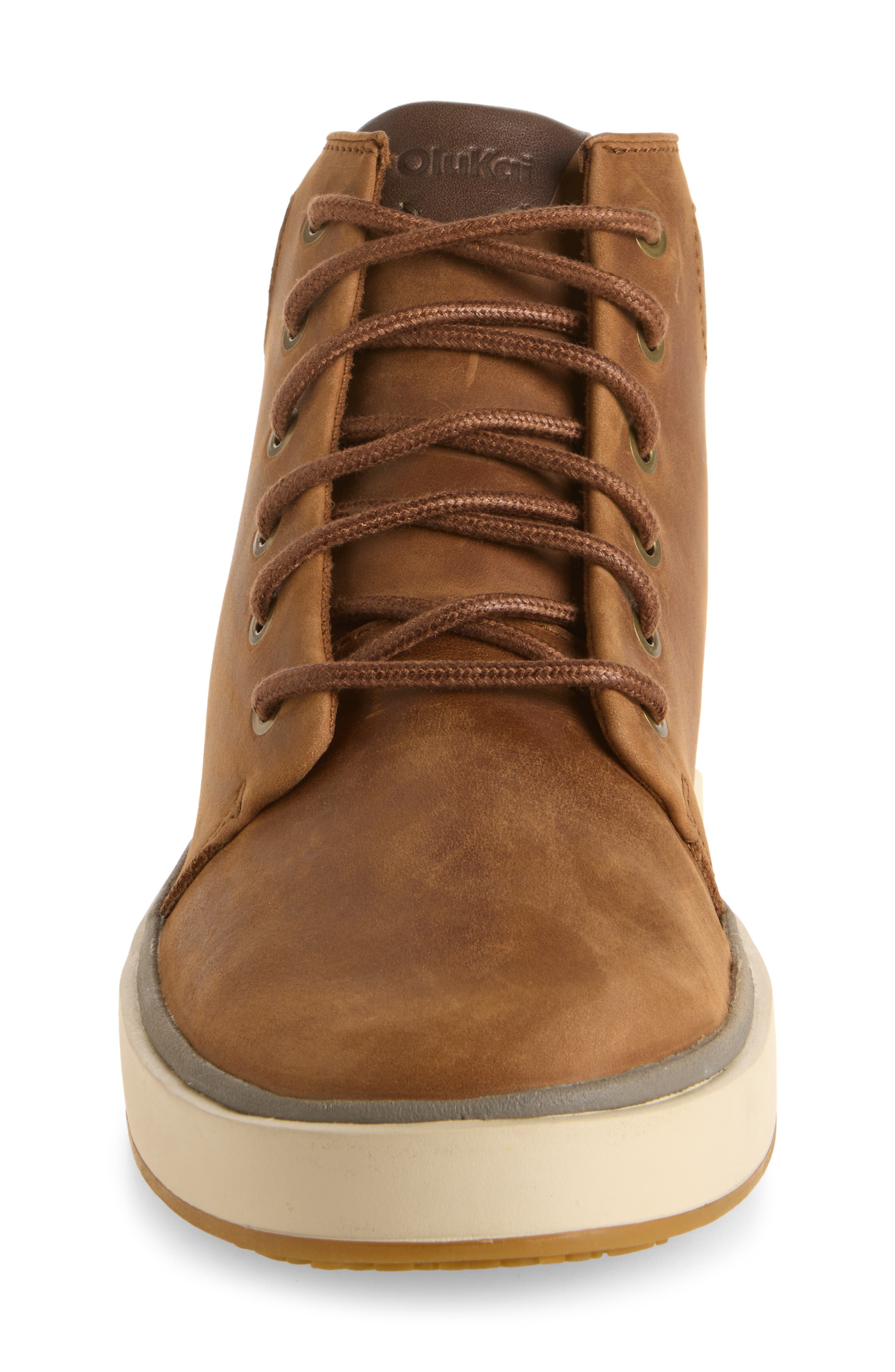 Kekaha Waterproof Leather Boot, Alternate, color, TOFFEE / CANTEEN