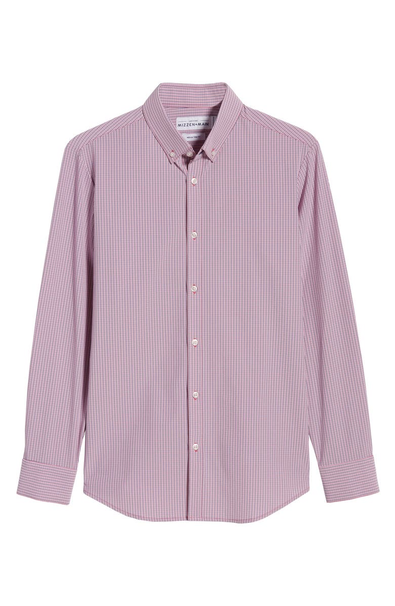 Mizzen+Main Mizzen + Main Leeward Trim Fit Button-Down Performance Shirt, Alternate, color,