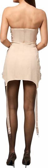 Corset Garter Mini Dress