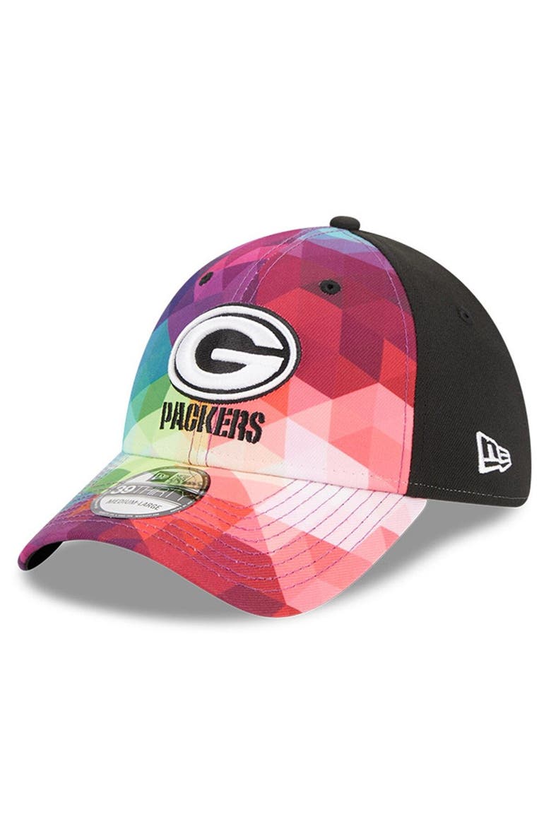 Men's New Era  Pink Green Bay Packers 2023 NFL Crucial Catch 39THIRTY Flex Hat, Main, color, Pink