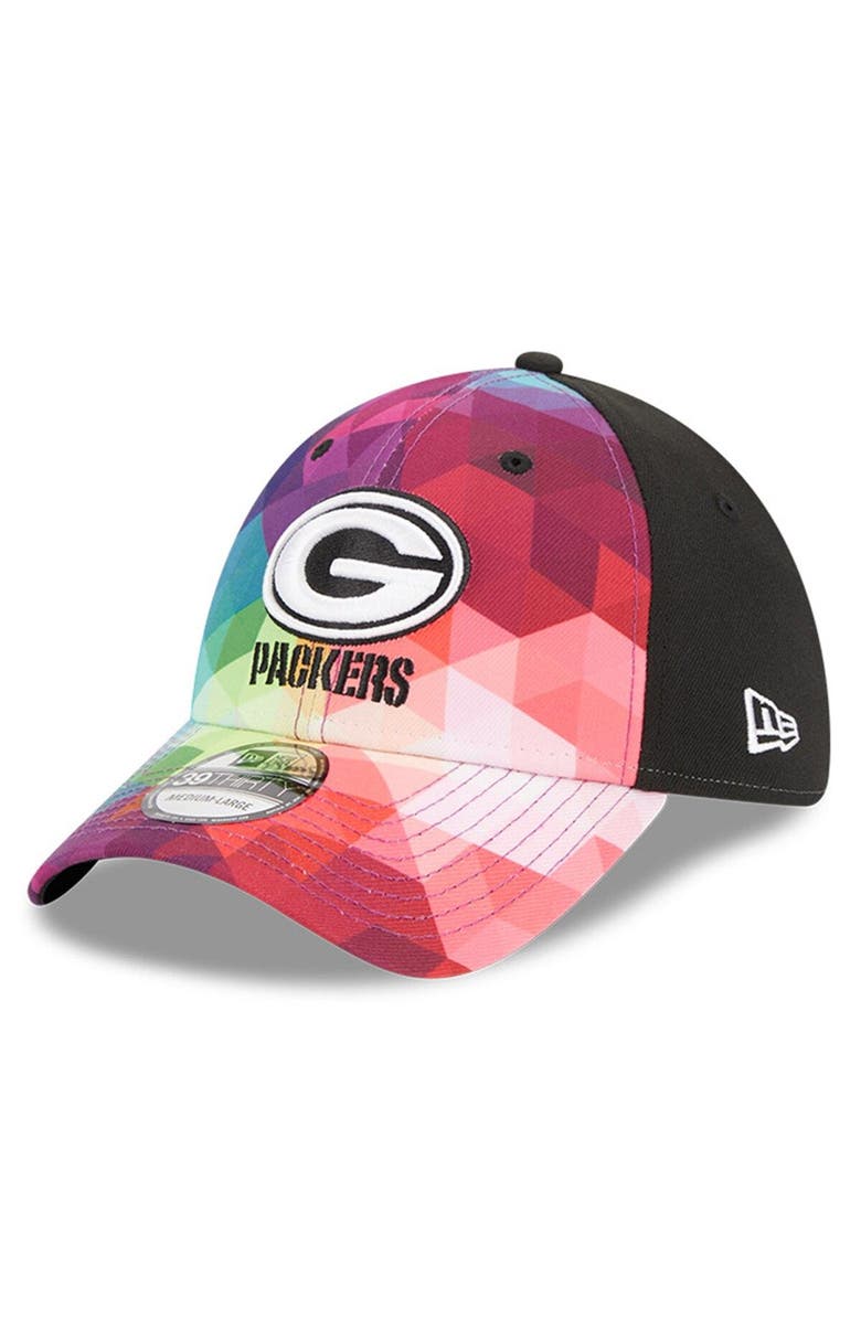 New Era Men's New Era Pink Green Bay Packers 2023 NFL Crucial Catch 39THIRTY Flex Hat, Main, color, Pink