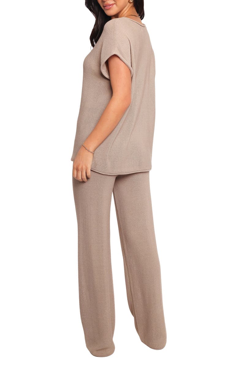 Petal & Pup Stassia Knit Top & Pants Set, Alternate, color, Brown