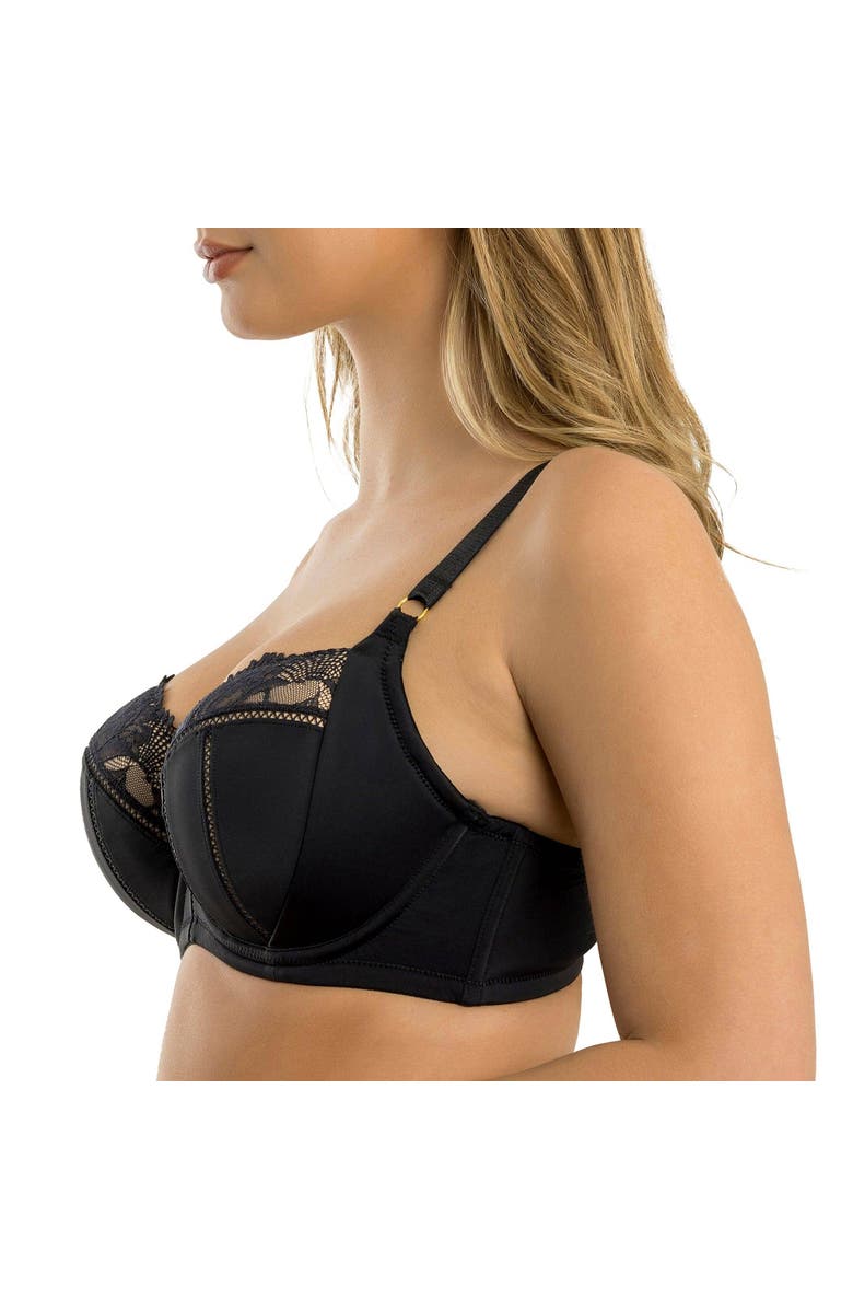 Parfait Charlene Padded Balconette Bra, Alternate, color, Black