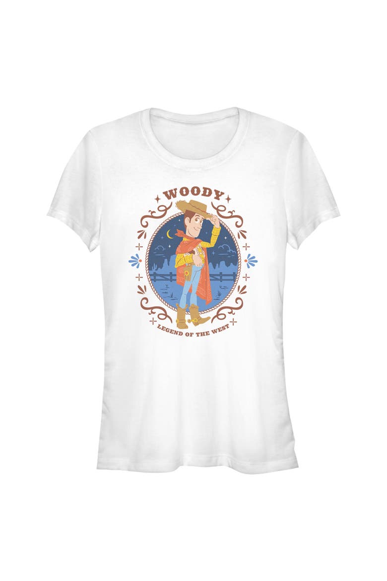 Junior's Toy Story 5 Legend Of The West  Graphic T-Shirt, Main, color, White