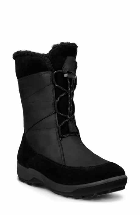 ECCO Trace Lite Waterproof Faux Shearling Lined Hiking Boot