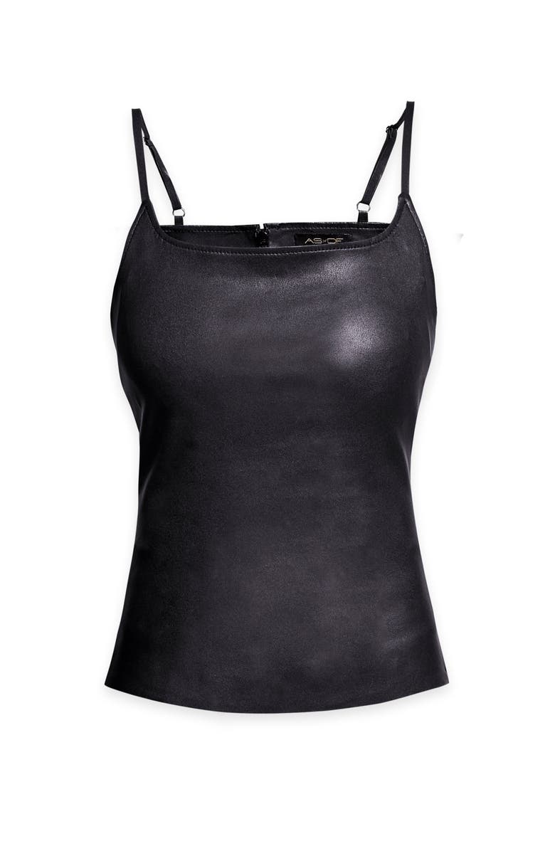 AS by DF Memphis Stretch Leather Tank, Alternate, color, Black