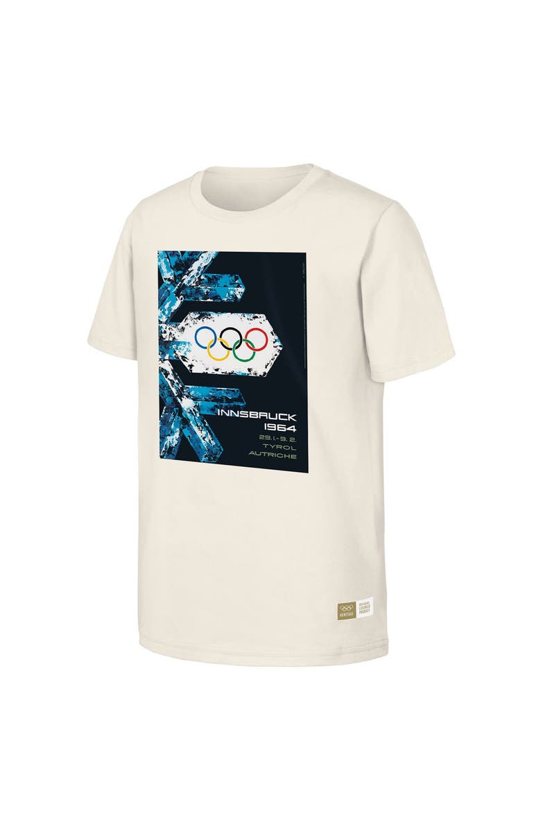 Outerstuff Men's Natural 1964 Innsbruck Games Olympic Heritage T-Shirt, Alternate, color, Natural