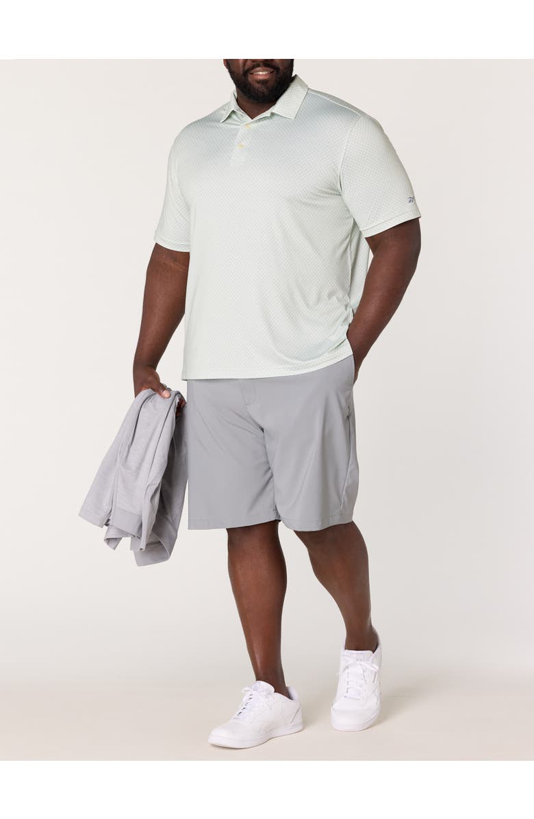 Reebok Big & Tall Geometric Dot Performance Polo Shirt, Alternate, color, Dew