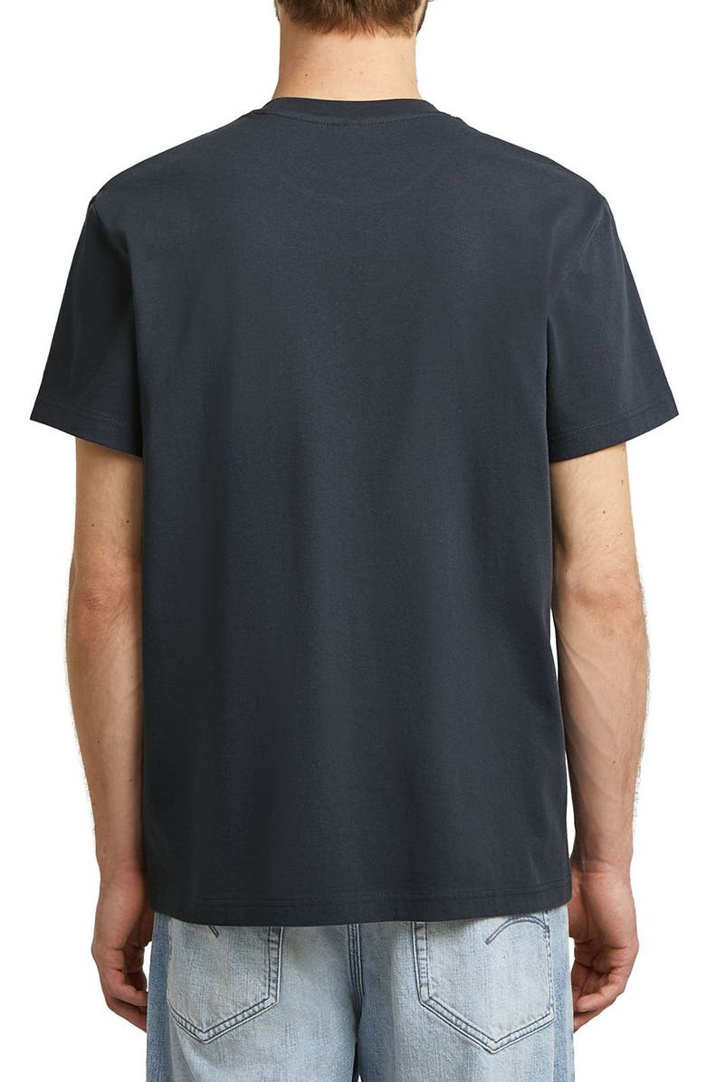 G-STAR Felt Logo Organic Cotton Graphic T-Shirt, Alternate, color, India Ink