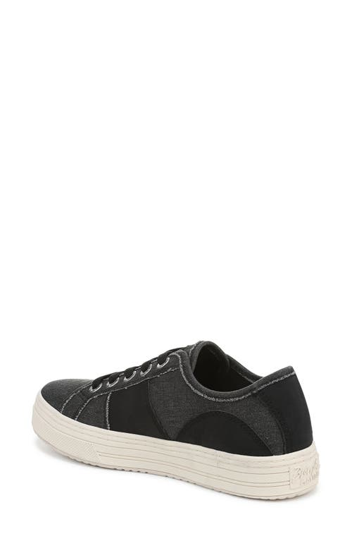 Blowfish Malibu Super Smiled Washed Canvas Sneaker In Black