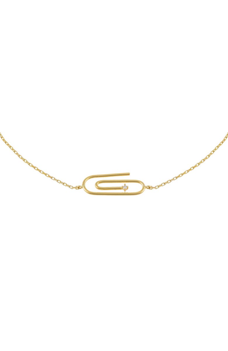 BY ADINA EDEN Adina's Jewels Paperclip Choker Necklace, Main, color, 