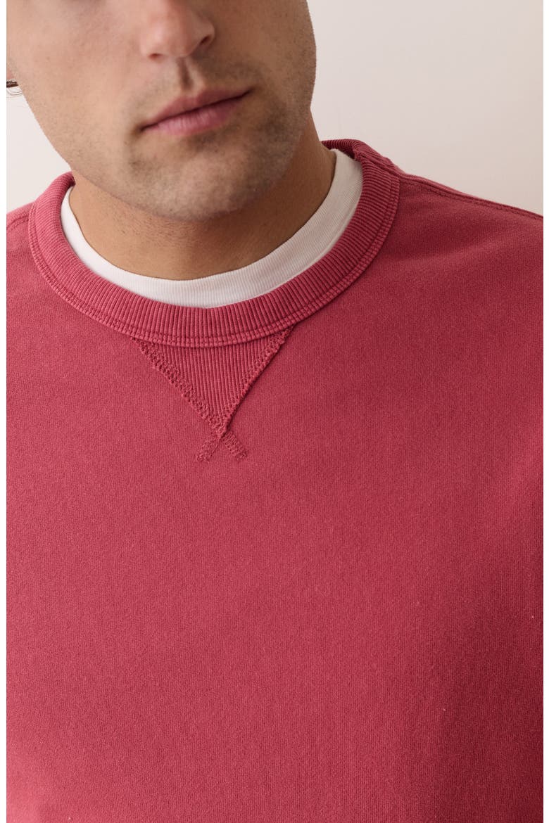 Cloud 9 Relaxed Terry Sweatshirt, Alternate, color, GARNET ROSE
