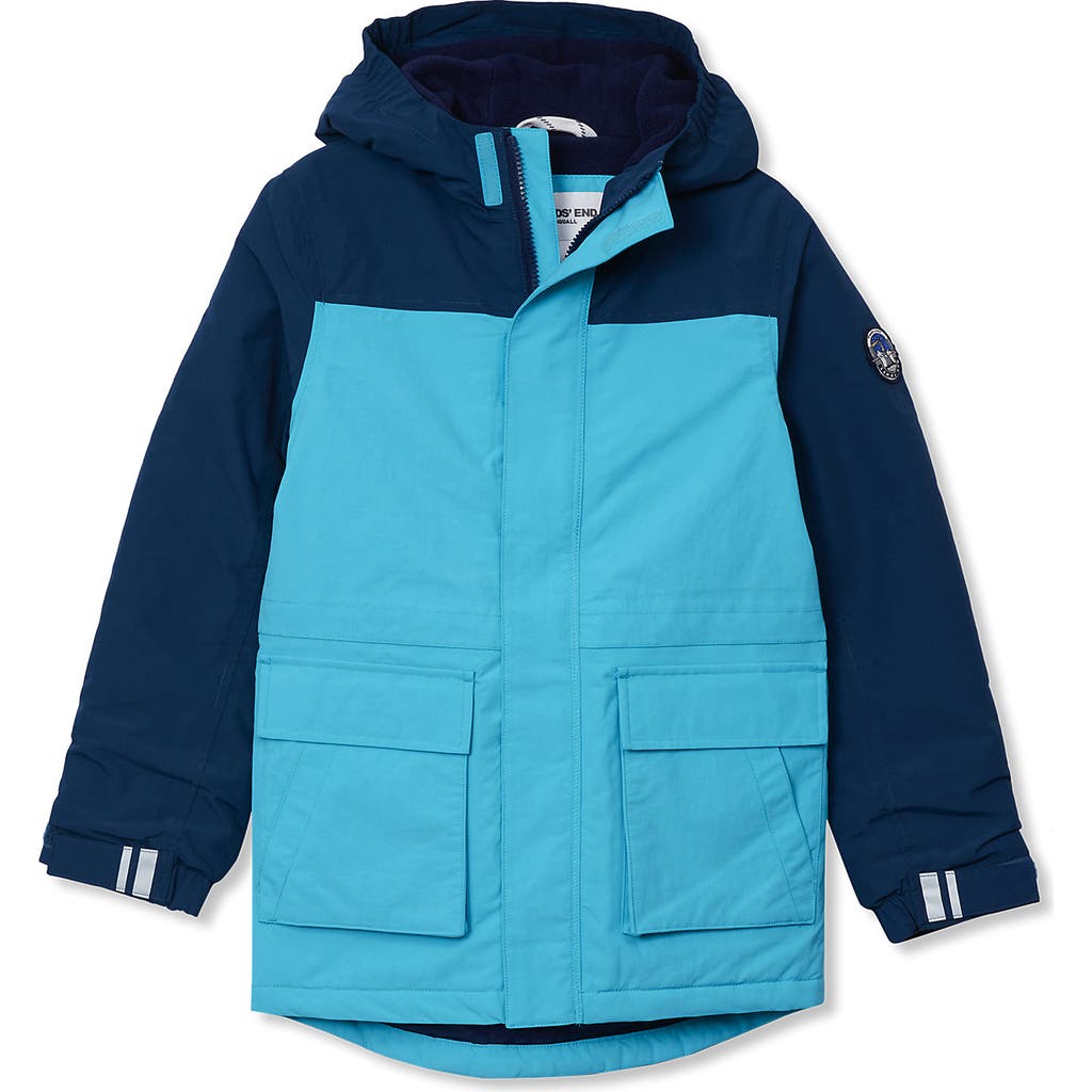 Lands' End Kids Squall Waterproof Insulated Winter Parka In Blue