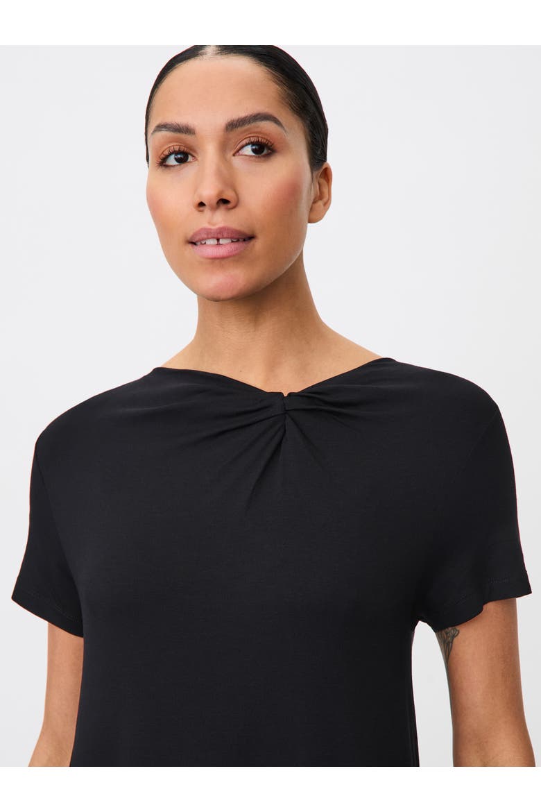 Manyvi Short Sleeve Jersey Dress, Alternate, color, Black