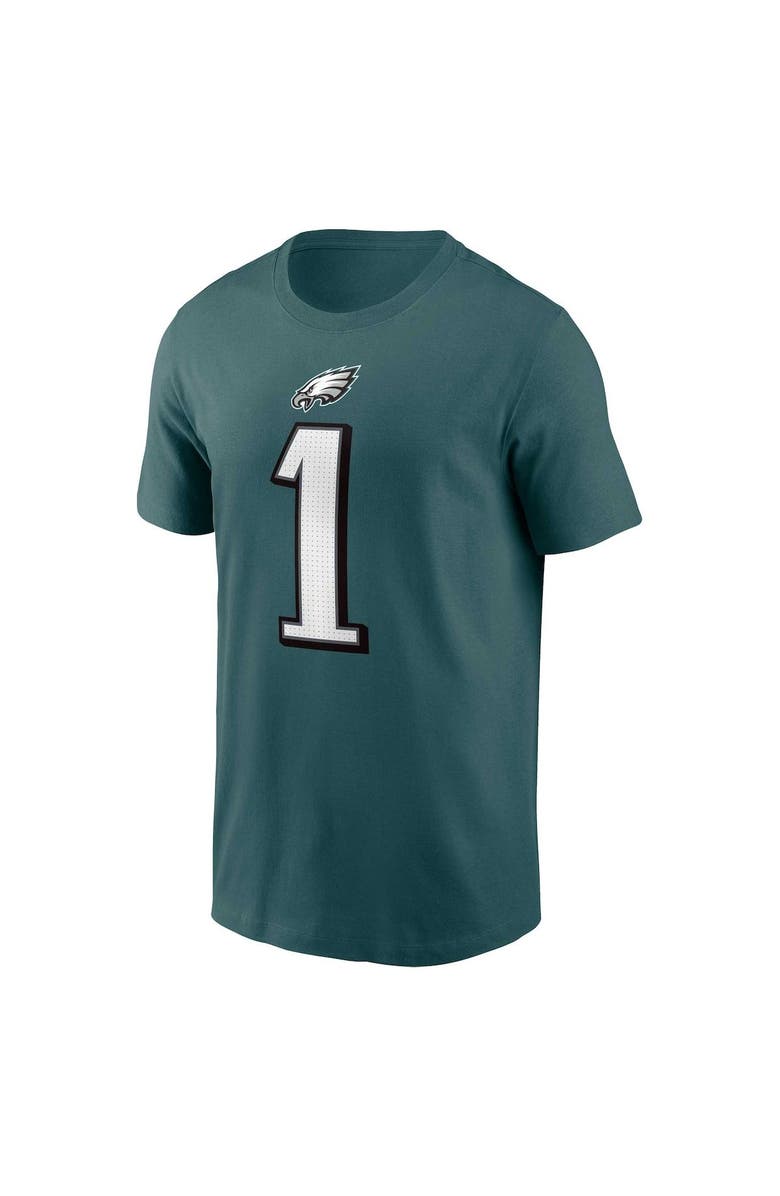 Nike Men's Nike Jalen Hurts Midnight Green Philadelphia Eagles  Player Name & Number T-Shirt, Alternate, color, Green