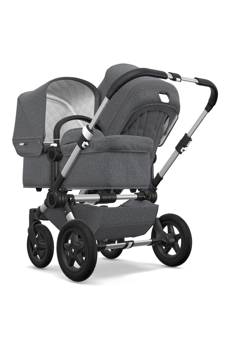 Frame Seat Extension for Donkey2 Stroller, Alternate, color, GREY MELANGE/ ALUMINUM