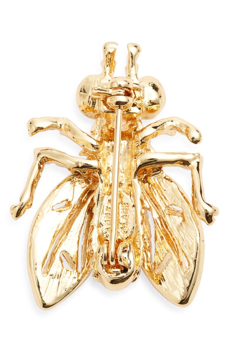Kenneth Jay Lane Crystal Bee Brooch, Alternate, color, 