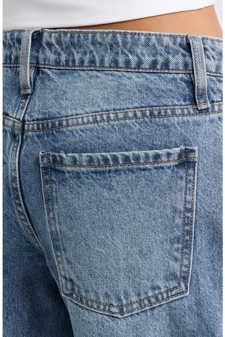 Tattoo Butterfly High Waist Wide Leg Jeans, Alternate, color, MEDIUM WASH