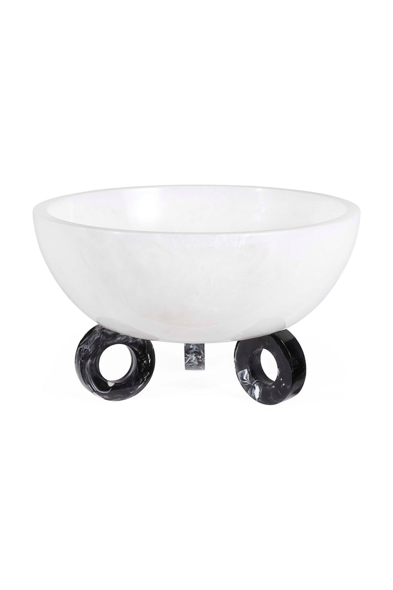 Mustique Disc Bowl, Main, color, Black / White