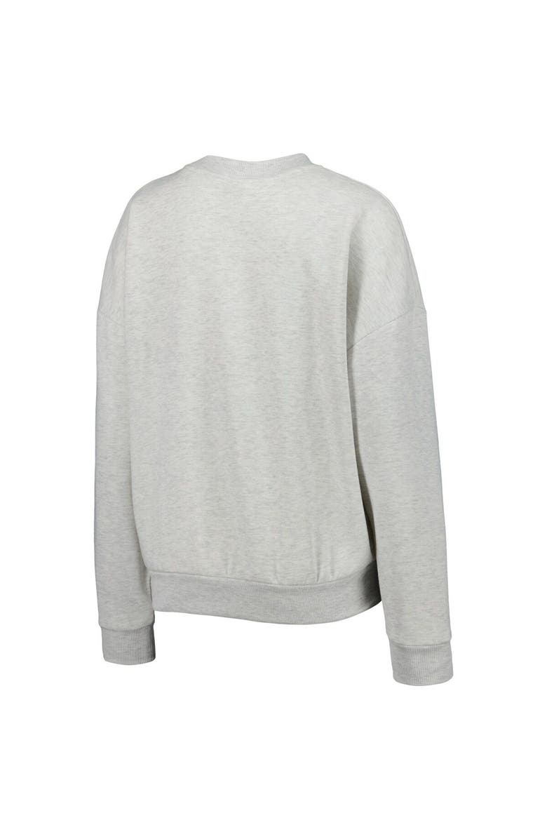 GAMEDAY COUTURE Women's Gameday Couture Heather Gray Alabama Crimson Tide Chenille Patch Fleece Pullover Sweatshirt, Alternate, color, 