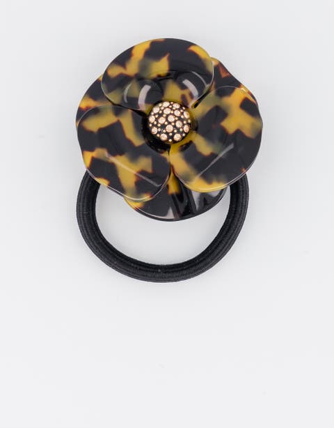 Camelia Acetate Hair Tie