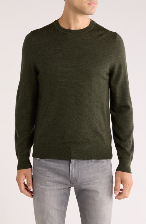 Washable Merino Wool Crewneck Sweater