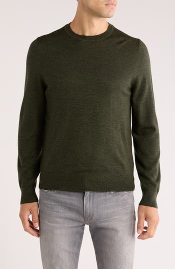 Nordstrom Washable Cashmere Crewneck Sweater In Green