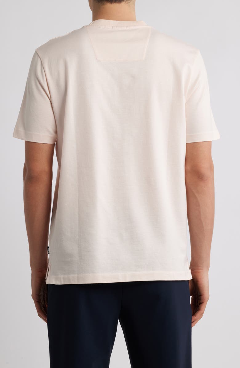 BOSS Thompson Pinstripe Cotton T-Shirt, Alternate, color, Open Orange