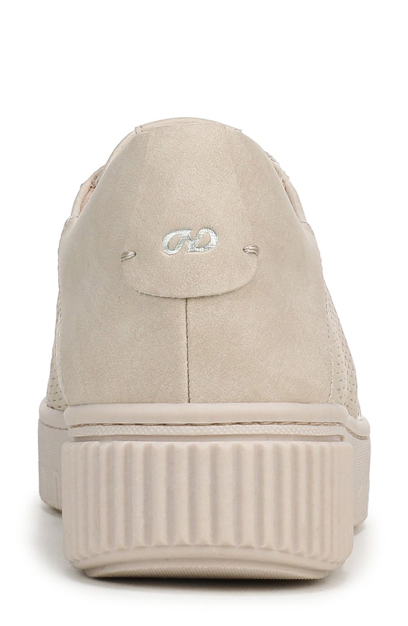 Turner Perforated Platform Sneaker, Alternate, color, PORCELAIN BEIGE FAUX LEATHER